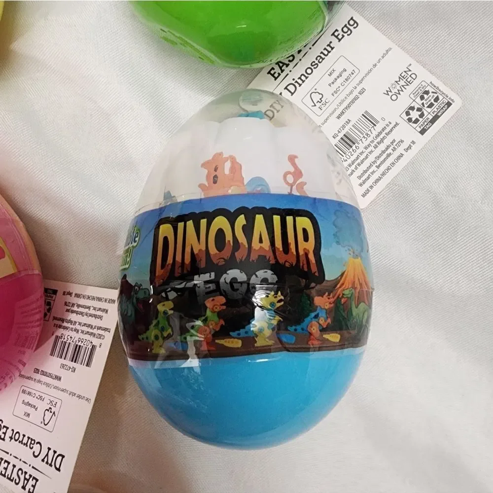 NWT Easter DIY Dinosaur, Bunny & Carrot eggs bundle of five